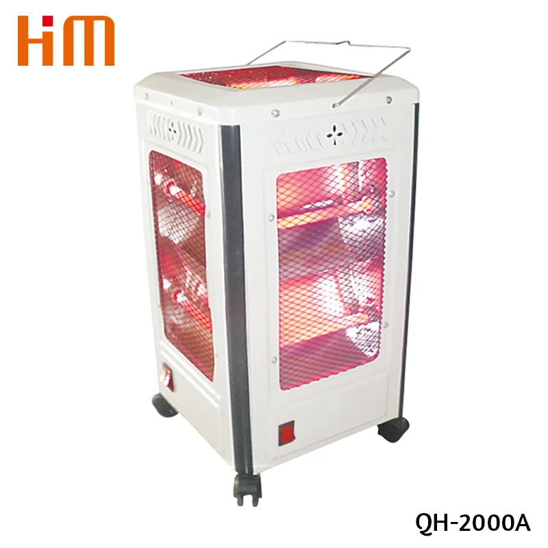 5 Sides Heating Quartz Heater with Castors